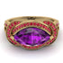 Milgrain Marquise Amethyst Engagement Ring - Marley No. 310 image 2