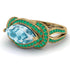 Milgrain Marquise Aquamarine Engagement Ring - Marley No. 404 image 3