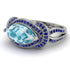 Milgrain Marquise Aquamarine Engagement Ring - Marley No. 415 image 3