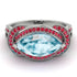 Milgrain Marquise Aquamarine Engagement Ring - Marley No. 412 image 2