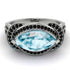 Milgrain Marquise Aquamarine Engagement Ring - Marley No. 409 image 2