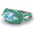Milgrain Marquise Aquamarine Engagement Ring - Marley No. 406 image 3