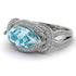 Milgrain Marquise Aquamarine Engagement Ring - Marley No. 403 image 3