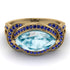 Milgrain Marquise Aquamarine Engagement Ring - Marley No. 413 image 2