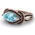 Milgrain Marquise Aquamarine Engagement Ring - Marley No. 408 image 3