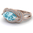 Milgrain Marquise Aquamarine Engagement Ring - Marley No. 402 image 3