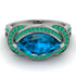 Milgrain Marquise Blue Topaz Engagement Ring - Marley No. 506 image 2