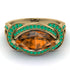 Milgrain Marquise Brown Diamond Engagement Ring - Marley No. 1104 image 2