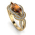 Milgrain Marquise Brown Diamond Engagement Ring - Marley No. 1101 image 1