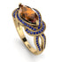 Milgrain Marquise Brown Diamond Engagement Ring - Marley No. 1113 image 1