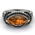 Milgrain Marquise Brown Diamond Engagement Ring - Marley No. 1109 image 2