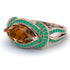 Milgrain Marquise Brown Diamond Engagement Ring - Marley No. 1105 image 3