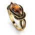 Milgrain Marquise Brown Diamond Engagement Ring - Marley No. 1107 image 1