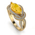 Milgrain Marquise Citrine Engagement Ring - Marley No. 601 image 1