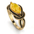 Milgrain Marquise Citrine Engagement Ring - Marley No. 607 image 1