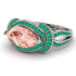 Milgrain Marquise Morganite Engagement Ring - Marley No. 906 image 2