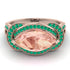 Milgrain Marquise Morganite Engagement Ring - Marley No. 905 image 3