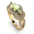 Milgrain Marquise Peridot Engagement Ring - Marley No. 701 image 1