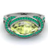 Milgrain Marquise Peridot Engagement Ring - Marley No. 706 image 2
