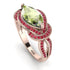 Milgrain Marquise Peridot Engagement Ring - Marley No. 711 image 1