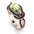 Milgrain Marquise Peridot Engagement Ring - Marley No. 708 image 1