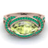 Milgrain Marquise Peridot Engagement Ring - Marley No. 705 image 2
