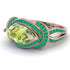 Milgrain Marquise Peridot Engagement Ring - Marley No. 705 image 3