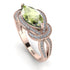 Milgrain Marquise Peridot Engagement Ring - Marley No. 702 image 1