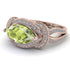 Milgrain Marquise Peridot Engagement Ring - Marley No. 702 image 3