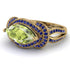 Milgrain Marquise Peridot Engagement Ring - Marley No. 713 image 3