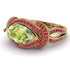 Milgrain Marquise Peridot Engagement Ring - Marley No. 710 image 3
