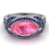 Milgrain Marquise Pink Moissanite Engagement Ring - Marley No. 815 image 3