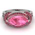 Milgrain Marquise Pink Moissanite Engagement Ring - Marley No. 812 image 3