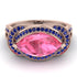 Milgrain Marquise Pink Moissanite Engagement Ring - Marley No. 814 image 3