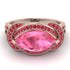 Milgrain Marquise Pink Moissanite Engagement Ring - Marley No. 811 image 3