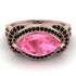 Milgrain Marquise Pink Moissanite Engagement Ring - Marley No. 808 image 3