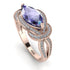 Milgrain Marquise Tanzanite Engagement Ring - Marley No. 202 image 1