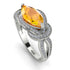 Milgrain Marquise Yellow Diamond Engagement Ring - Marley No. 1003 image 1