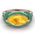 Milgrain Marquise Yellow Diamond Engagement Ring - Marley No. 1005 image 3