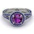 Milgrain Round Amethyst Engagement Ring - Payton No. 315 image 2