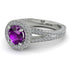 Milgrain Round Amethyst Engagement Ring - Payton No. 303 image 1