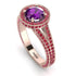Milgrain Round Amethyst Engagement Ring - Payton No. 311 image 3