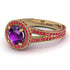 Milgrain Round Amethyst Engagement Ring - Payton No. 310 image 1