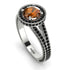 Milgrain Round Brown Diamond Engagement Ring - Payton No. 1109 image 3