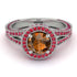 Milgrain Round Brown Diamond Engagement Ring - Payton No. 1112 image 2