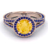 Milgrain Round Citrine Engagement Ring - Payton No. 614 image 3