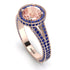 Milgrain Round Morganite Engagement Ring - Payton No. 914 image 2