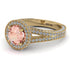 Milgrain Round Morganite Engagement Ring - Payton No. 901 image 1
