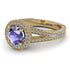 Milgrain Round Tanzanite Engagement Ring - Payton No. 201 image 1