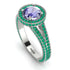 Milgrain Round Tanzanite Engagement Ring - Payton No. 206 image 3